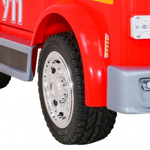 Hasičské auto na batériu pre deti + Vodný kanón + Megafón + Hasičská siréna + Ovládač