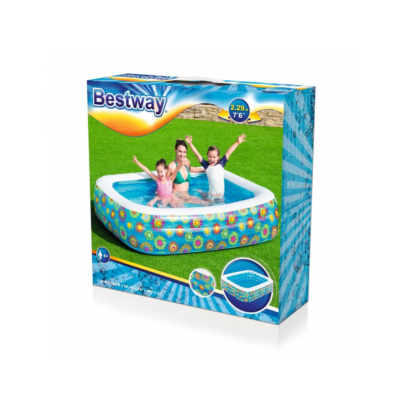 Bazén Morská Hlbočina 229 152 56cm BESTWAY