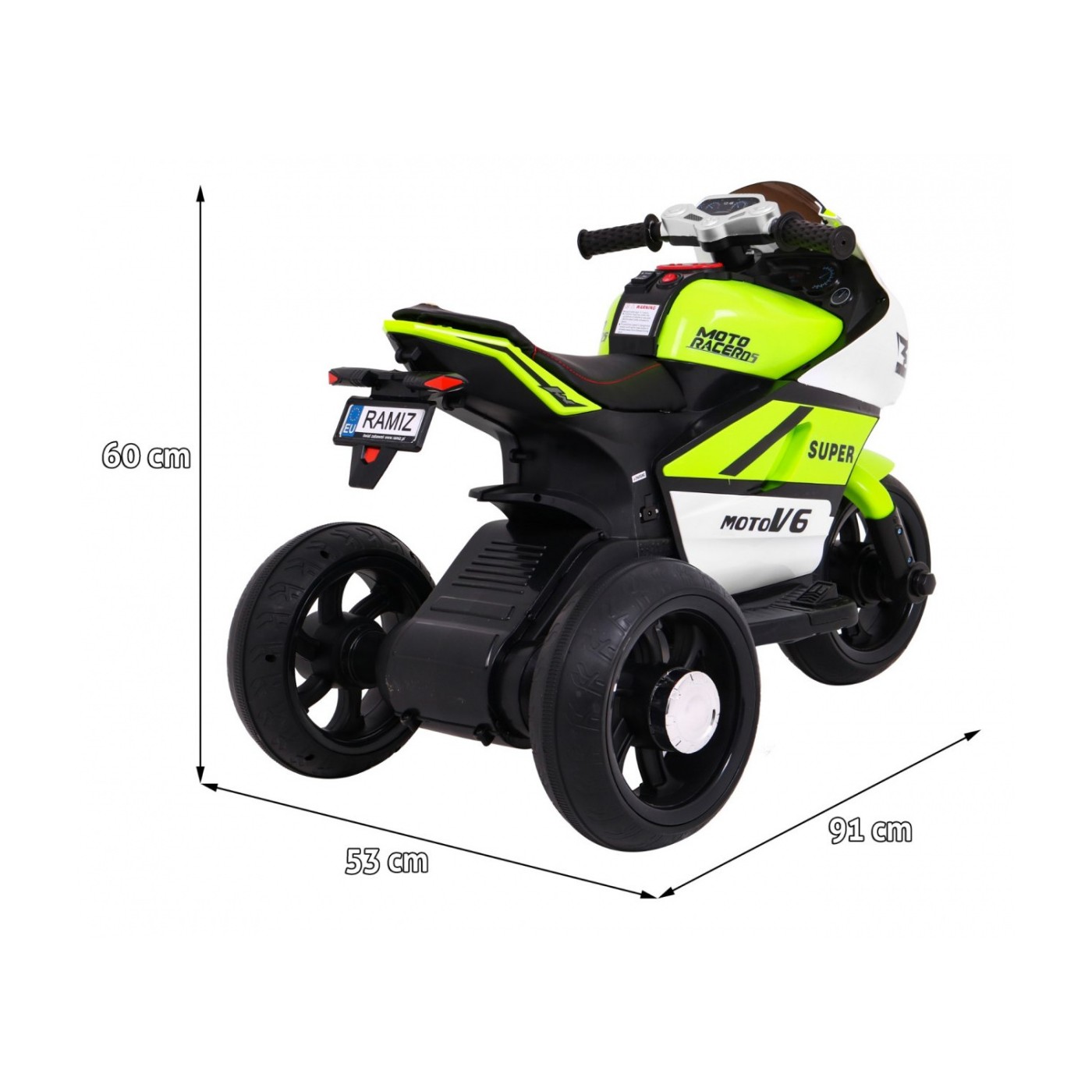 Vozidlo SUPER Motorcycle Zelený