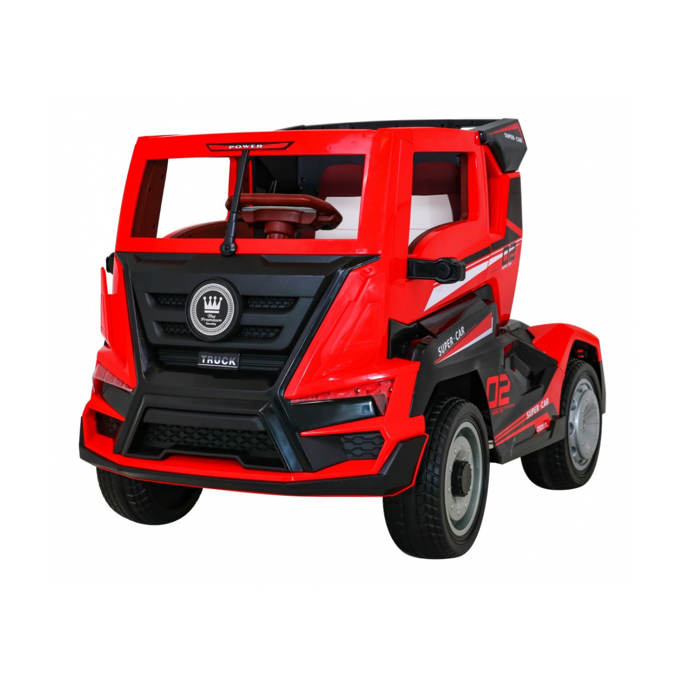 Nákladiak Super Truck s prívesom pre deti + Ovládač + Pomalý štart + Kolesá EVA + Audio Svietidlá