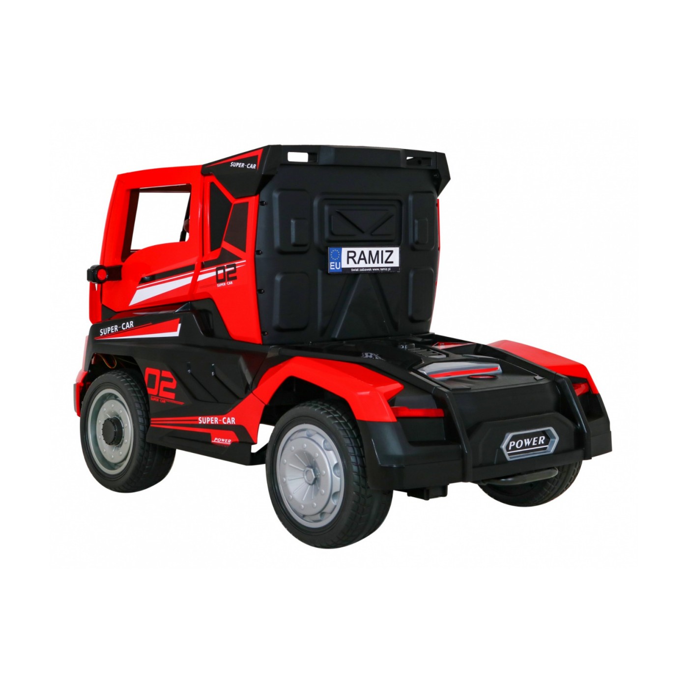 Nákladiak Super Truck s prívesom pre deti + Ovládač + Pomalý štart + Kolesá EVA + Audio Svietidlá