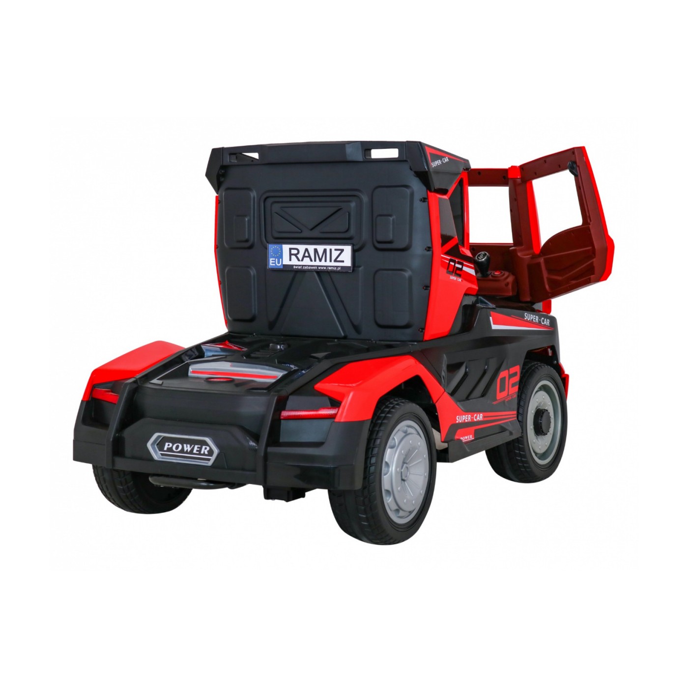 Nákladiak Super Truck s prívesom pre deti + Ovládač + Pomalý štart + Kolesá EVA + Audio Svietidlá