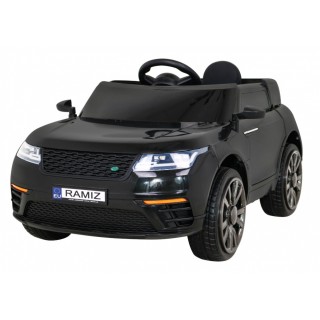 Autíčko Super-S na batériu pre deti Čierne + Ovládač + Pomalý štart + Kolesá EVA + Zvuky Svietidlá