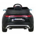 Autíčko Super-S na batériu pre deti Čierne + Ovládač + Pomalý štart + Kolesá EVA + Zvuky Svietidlá
