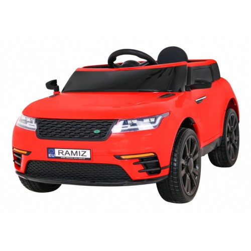 Autíčko Super-S na batériu pre deti Červené + Ovládač + Pomalý štart + Kolesá EVA + Zvuky Svietidlá