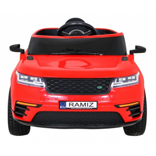 Autíčko Super-S na batériu pre deti Červené + Ovládač + Pomalý štart + Kolesá EVA + Zvuky Svietidlá