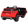 Autíčko Super-S na batériu pre deti Červené + Ovládač + Pomalý štart + Kolesá EVA + Zvuky Svietidlá