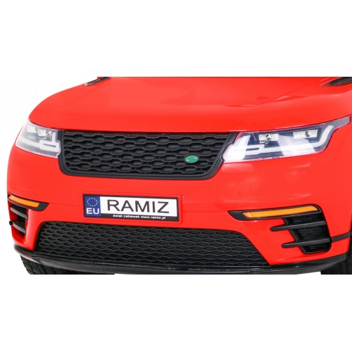 Autíčko Super-S na batériu pre deti Červené + Ovládač + Pomalý štart + Kolesá EVA + Zvuky Svietidlá