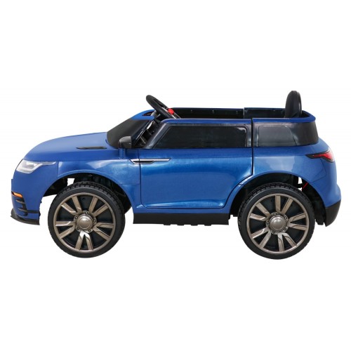 Autíčko Super-S na batériu pre deti Modré + Ovládač + Pomalý štart + Kolesá EVA + Zvuky Svietidlá