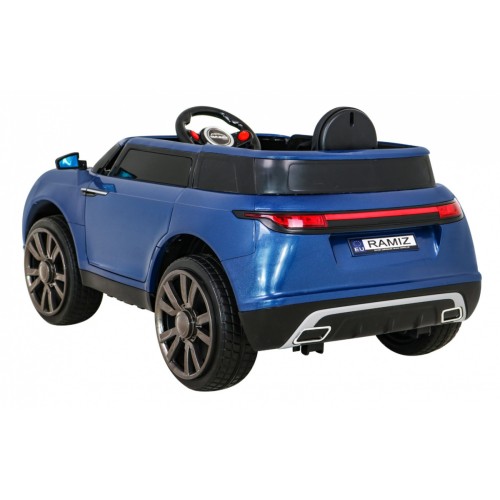 Autíčko Super-S na batériu pre deti Modré + Ovládač + Pomalý štart + Kolesá EVA + Zvuky Svietidlá