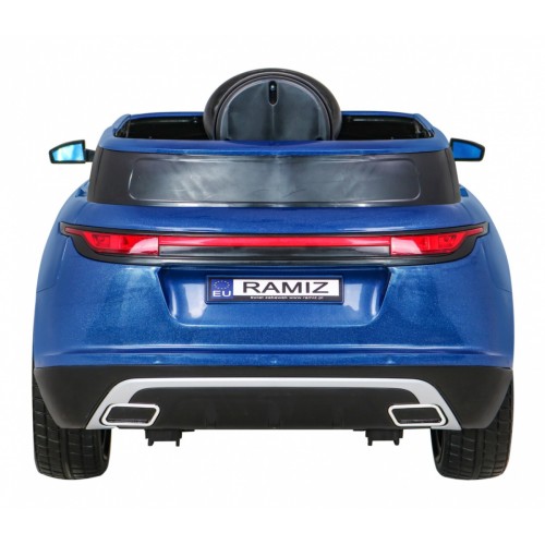 Autíčko Super-S na batériu pre deti Modré + Ovládač + Pomalý štart + Kolesá EVA + Zvuky Svietidlá