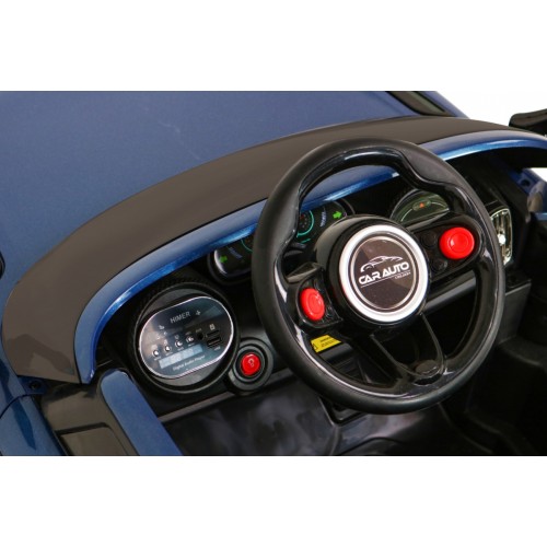 Autíčko Super-S na batériu pre deti Modré + Ovládač + Pomalý štart + Kolesá EVA + Zvuky Svietidlá