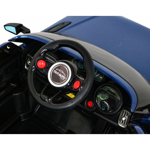 Autíčko Super-S na batériu pre deti Modré + Ovládač + Pomalý štart + Kolesá EVA + Zvuky Svietidlá