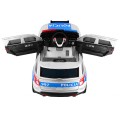 Auto SUV Polícia na batériu pre deti + Sirény + Svietidlá + Megafón + Ovládač + Pomalý štart + EVA + Nálepky