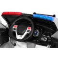 Auto SUV Polícia na batériu pre deti + Sirény + Svietidlá + Megafón + Ovládač + Pomalý štart + EVA + Nálepky