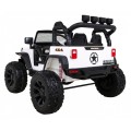 Terénne autíčko Brothers na batériu Biele + Ovládač + Pomalý štart + EVA + LED MP3