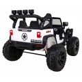 Terénne autíčko Brothers na batériu Biele + Ovládač + Pomalý štart + EVA + LED MP3