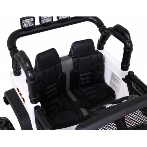 Terénne autíčko Brothers na batériu Biele + Ovládač + Pomalý štart + EVA + LED MP3