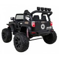 Terénne autíčko Brothers na batériu Čierne + Ovládač + Pomalý štart + EVA + LED MP3