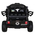 Terénne autíčko Brothers na batériu Čierne + Ovládač + Pomalý štart + EVA + LED MP3