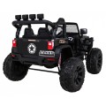 Terénne autíčko Brothers na batériu Čierne + Ovládač + Pomalý štart + EVA + LED MP3