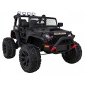 Terénne autíčko Brothers na batériu Čierne + Ovládač + Pomalý štart + EVA + LED MP3