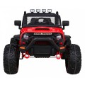 Terénne autíčko Brothers na batériu Červené + Ovládač + Pomalý štart + EVA + LED MP3
