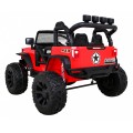 Terénne autíčko Brothers na batériu Červené + Ovládač + Pomalý štart + EVA + LED MP3