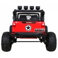Terénne autíčko Brothers na batériu Červené + Ovládač + Pomalý štart + EVA + LED MP3