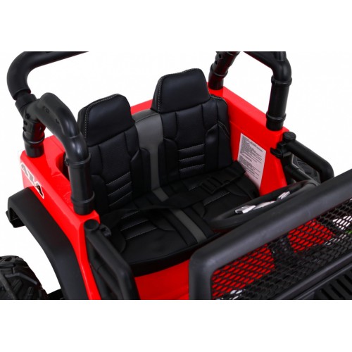 Terénne autíčko Brothers na batériu Červené + Ovládač + Pomalý štart + EVA + LED MP3