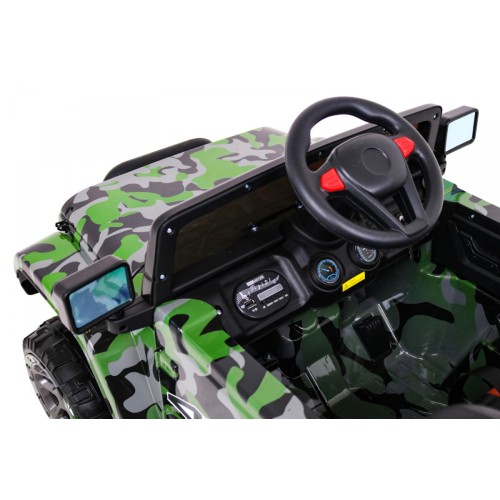 Terénne auto Full Time 4WD pre deti Lakier Moro + Pohon 4x4 + Ovládač + Audio LED + Úložný priestor