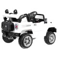 Terénne autíčko JJ na batériu pre deti Biele + Ovládač + Úložný priestor + Svietidlá + Audio