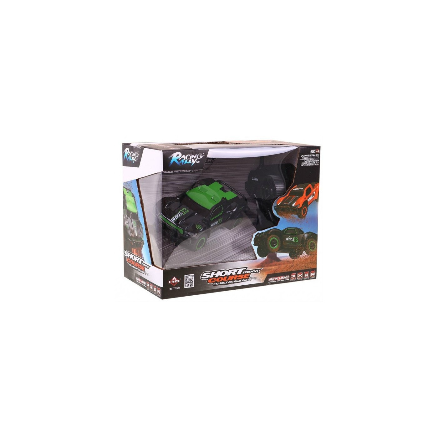 Autíčko 4wd RallyRacing 4WD 2,4 Ghz 1 18 Zelené