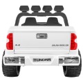 Toyota Tundra XXL pre deti Biela + Ovládač + Batožinový priestor + LED + Audio + EVA + Pomalý štart