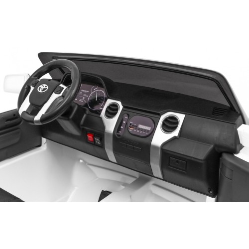 Toyota Tundra XXL pre deti Biela + Ovládač + Batožinový priestor + LED + Audio + EVA + Pomalý štart