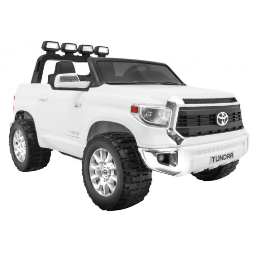 Toyota Tundra XXL pre deti Biela + Ovládač + Batožinový priestor + LED + Audio + EVA + Pomalý štart