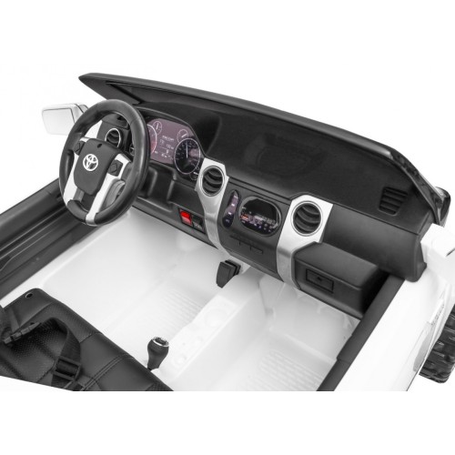 Toyota Tundra XXL pre deti Biela + Ovládač + Batožinový priestor + LED + Audio + EVA + Pomalý štart