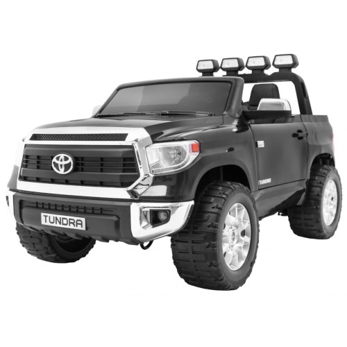 Toyota Tundra XXL pre deti Čierna + Ovládač + Batožinový priestor + LED + Audio + EVA + Pomalý štart