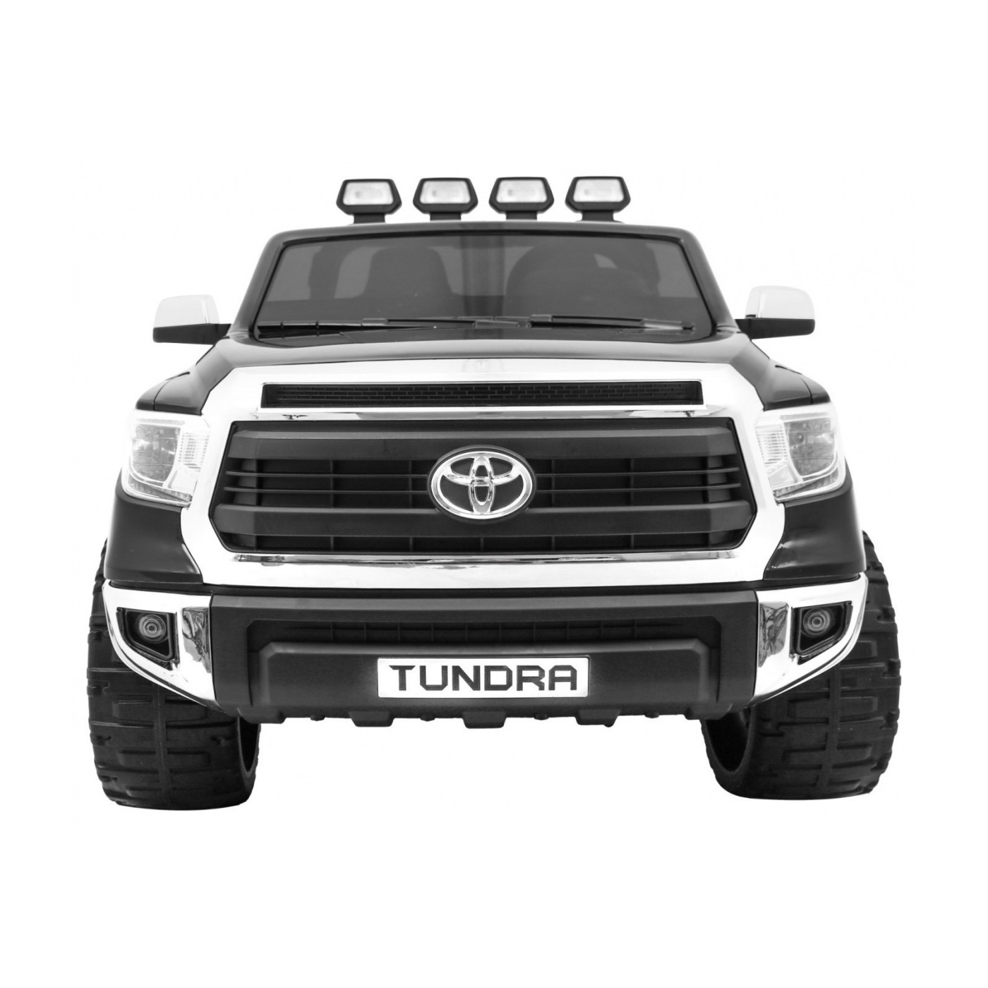 Toyota Tundra XXL pre deti Čierna + Ovládač + Batožinový priestor + LED + Audio + EVA + Pomalý štart