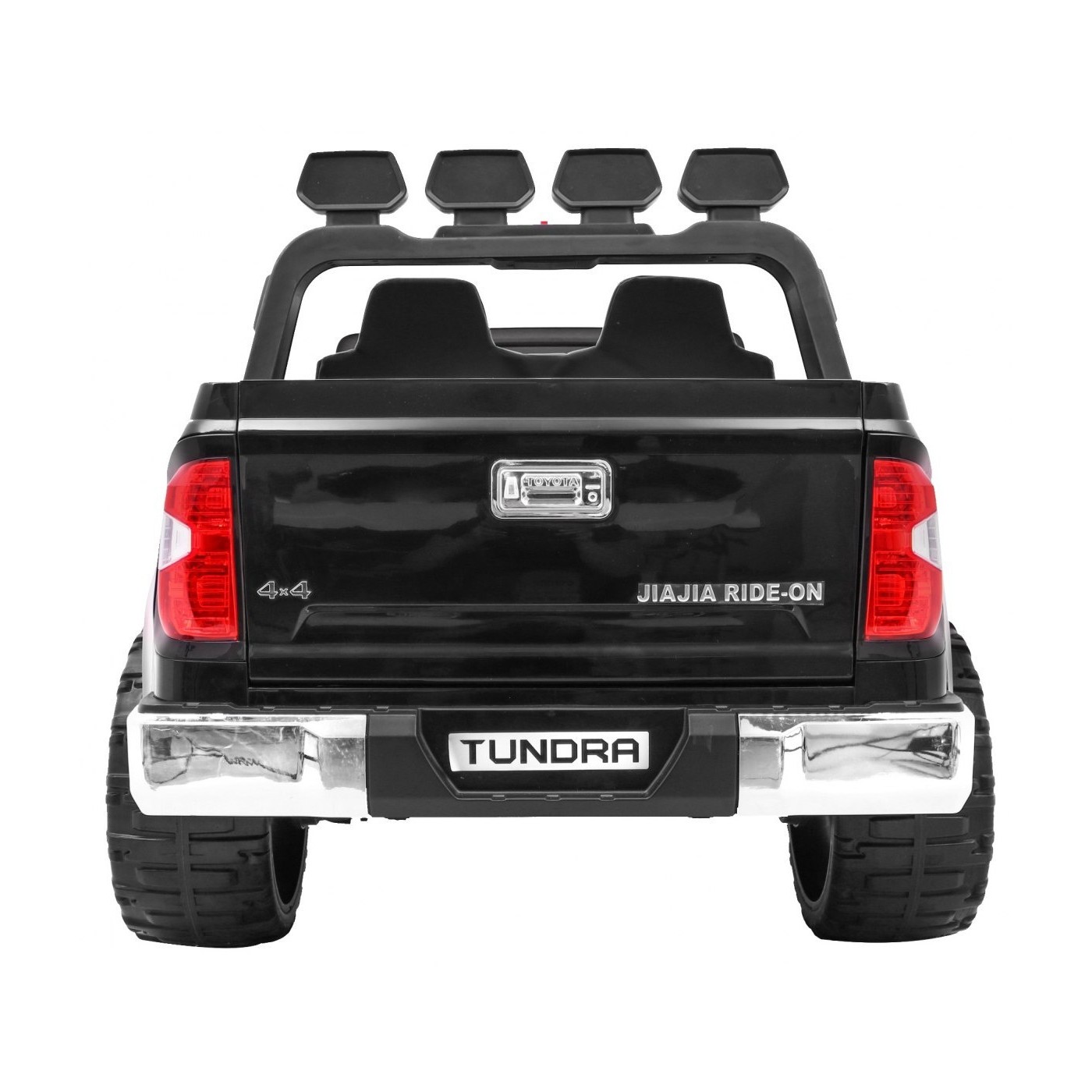 Toyota Tundra XXL pre deti Čierna + Ovládač + Batožinový priestor + LED + Audio + EVA + Pomalý štart