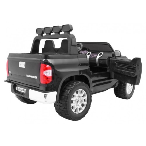 Toyota Tundra XXL pre deti Čierna + Ovládač + Batožinový priestor + LED + Audio + EVA + Pomalý štart