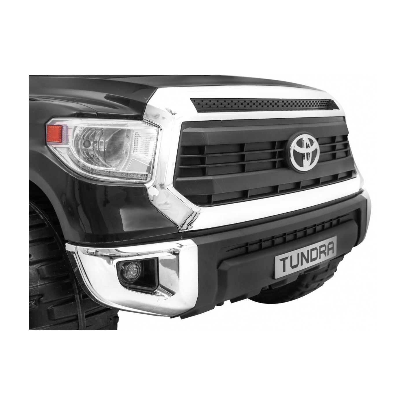 Toyota Tundra XXL pre deti Čierna + Ovládač + Batožinový priestor + LED + Audio + EVA + Pomalý štart