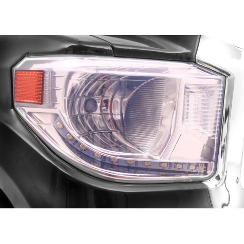 Toyota Tundra XXL pre deti Čierna + Ovládač + Batožinový priestor + LED + Audio + EVA + Pomalý štart