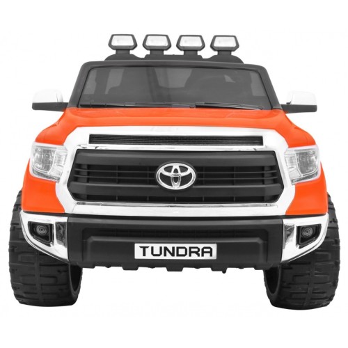 Toyota Tundra XXL pre deti Oranžová + Ovládač + Batožinový priestor + LED + Audio + EVA + Pomalý štart