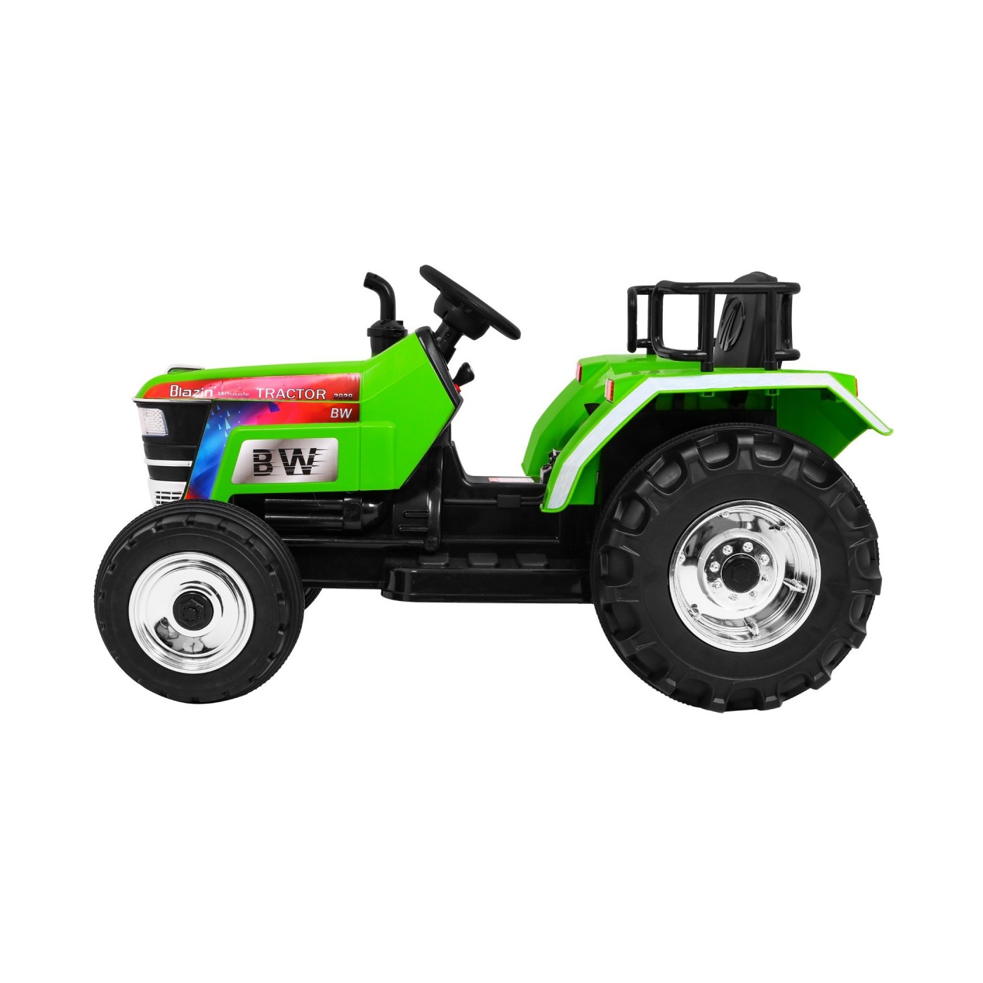 Traktor Blazin BW na batériu Zelený + Ovládač + Pomalý štart + Zvuky Svietidlá