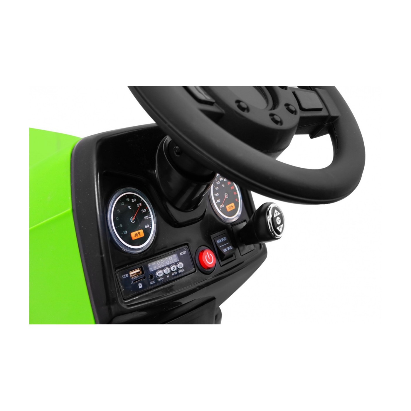 Traktor Blazin BW na batériu Zelený + Ovládač + Pomalý štart + Zvuky Svietidlá