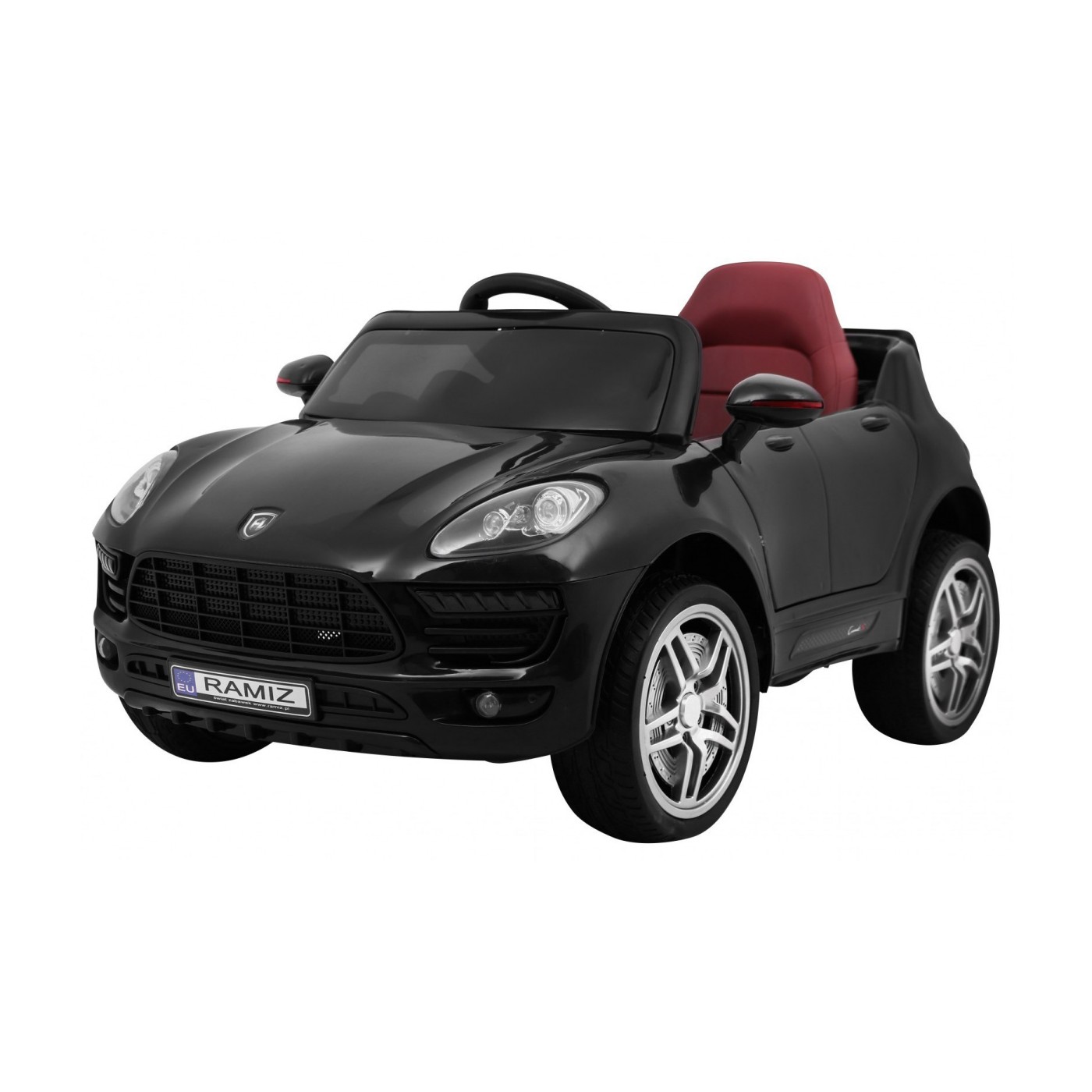 Autíčko Turbo-S na batériu pre deti Čierne + Ovládač + Pomalý štart + Kolesá EVA + Rádio MP3