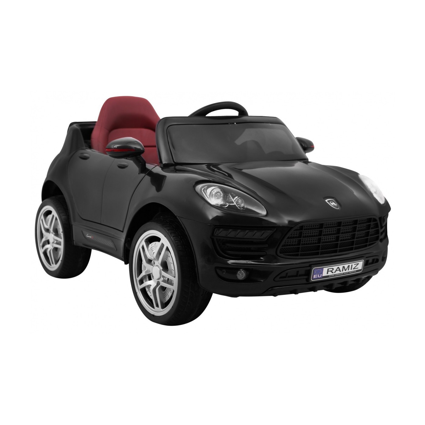 Autíčko Turbo-S na batériu pre deti Čierne + Ovládač + Pomalý štart + Kolesá EVA + Rádio MP3