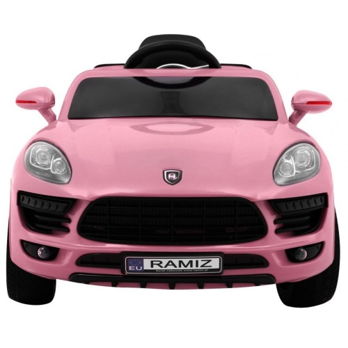 Autíčko Turbo-S na batériu pre deti Ružové + Ovládač + Pomalý štart + Kolesá EVA + Rádio MP3