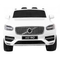 Volvo XC90 na batériu pre deti Biele + Ovládač + Batožinový priestor + EVA + Pomalý štart + Rádio MP3 + LED